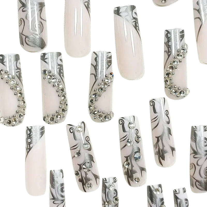 Diamond Draped Nails
