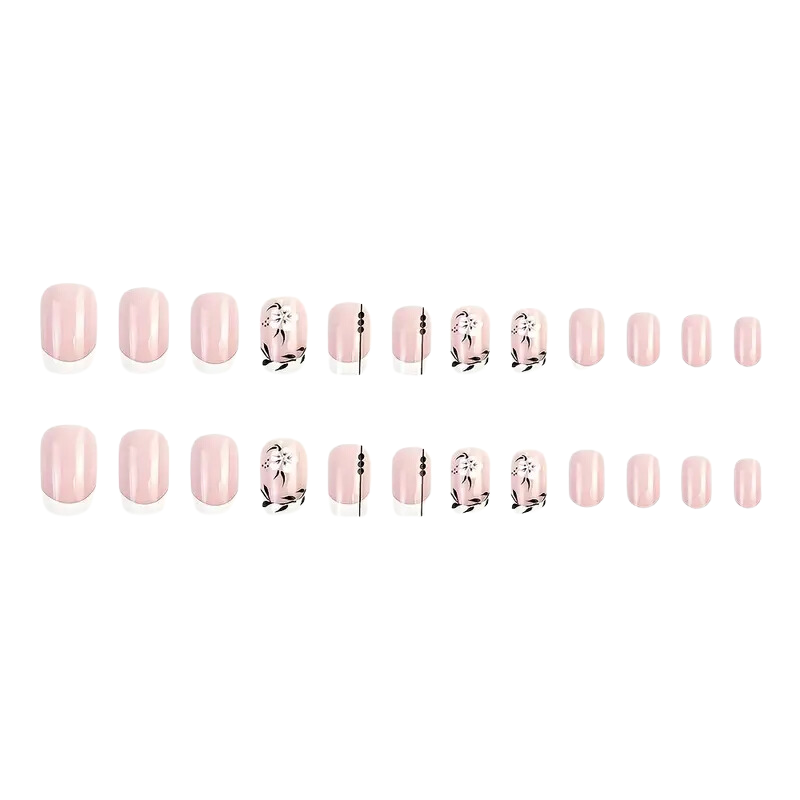 Petal Contrast Nails