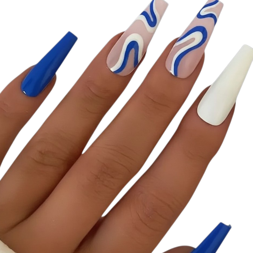 Groove Theory | Coffin Press-On Nails – Blue or Green