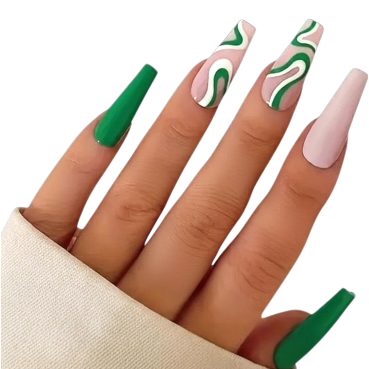 Groove Theory | Coffin Press-On Nails – Blue or Green