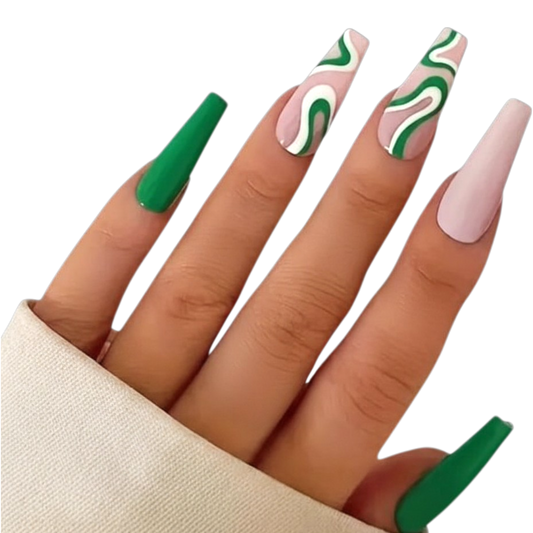 Groove Theory | Coffin Press-On Nails – Blue or Green