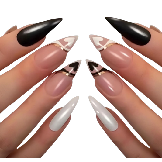 Love Struck | Extra-Long Stiletto Heart Press-On Nails