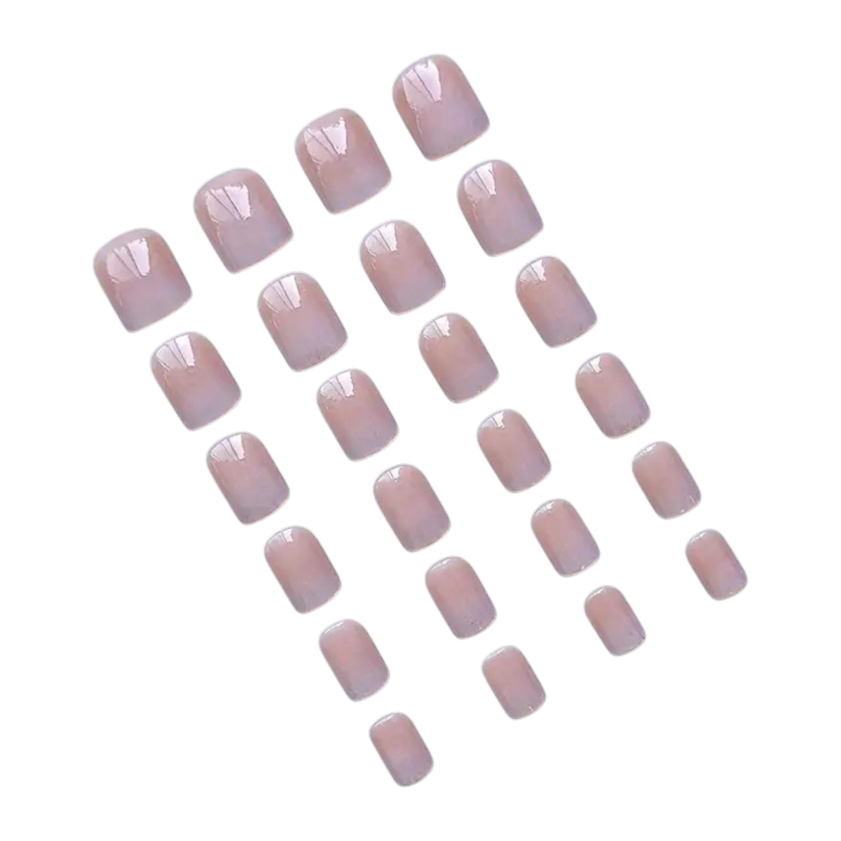 Pink Whisper Short Square Press-On Nails