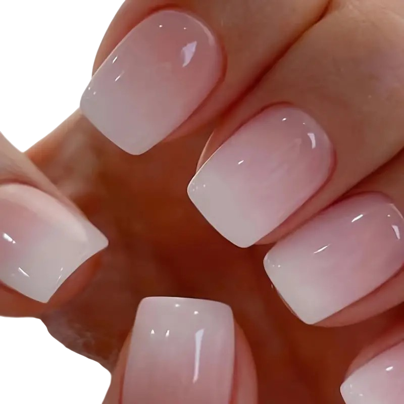 Pink Whisper Short Square Press-On Nails