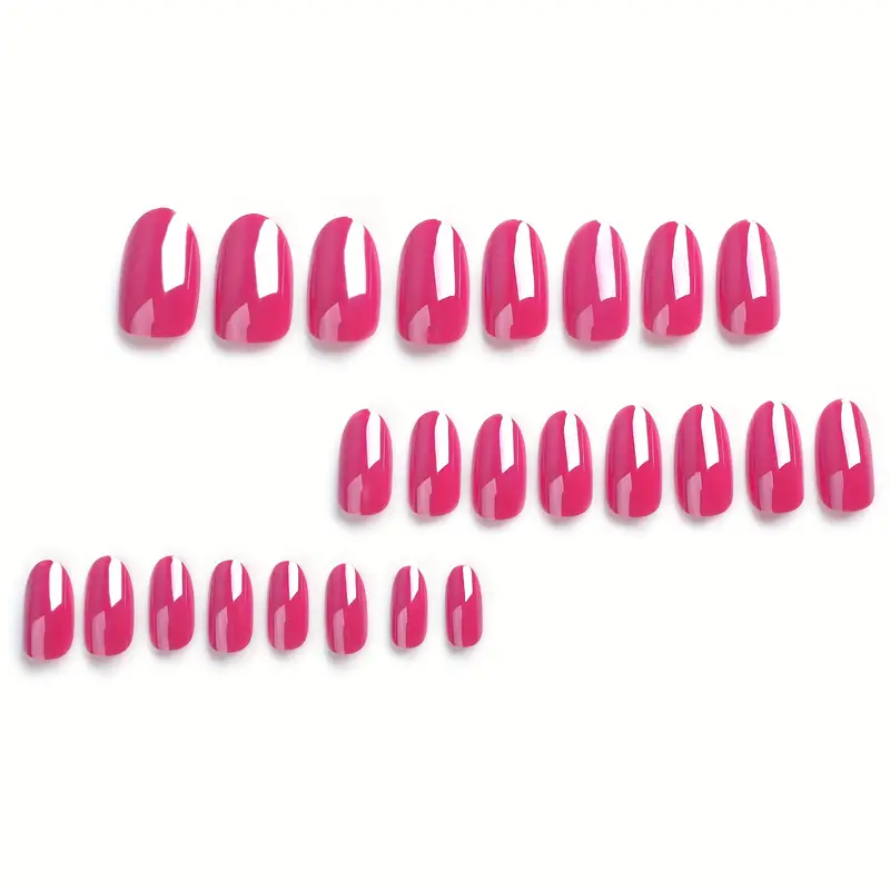 Gloss & Go Long Oval Press-On Nails | Glossy Solid Color