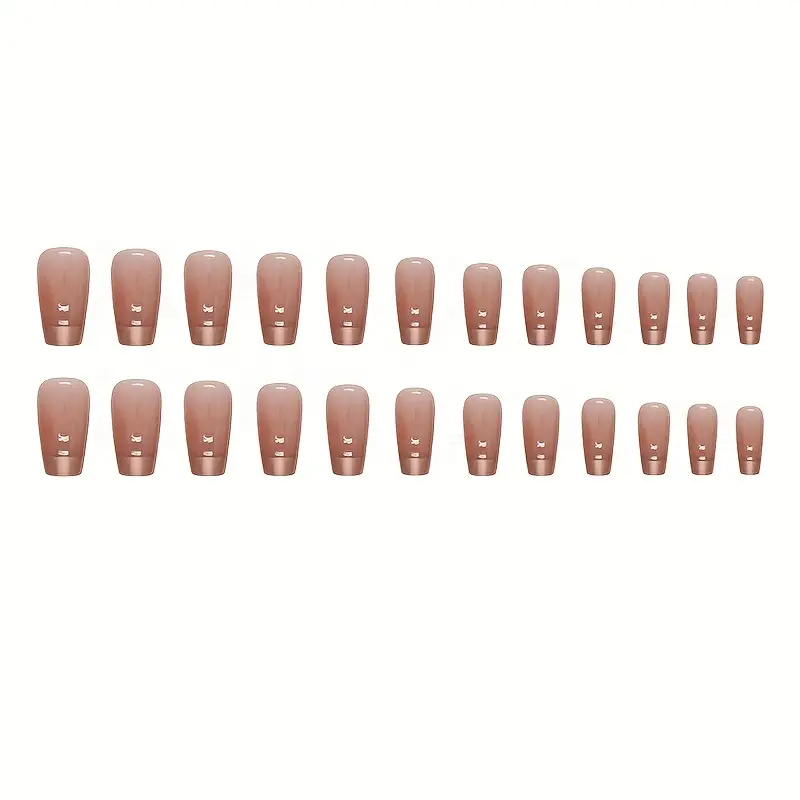 Bronze French Tip Nails