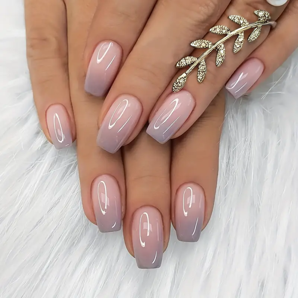 Smoky Pink Nails