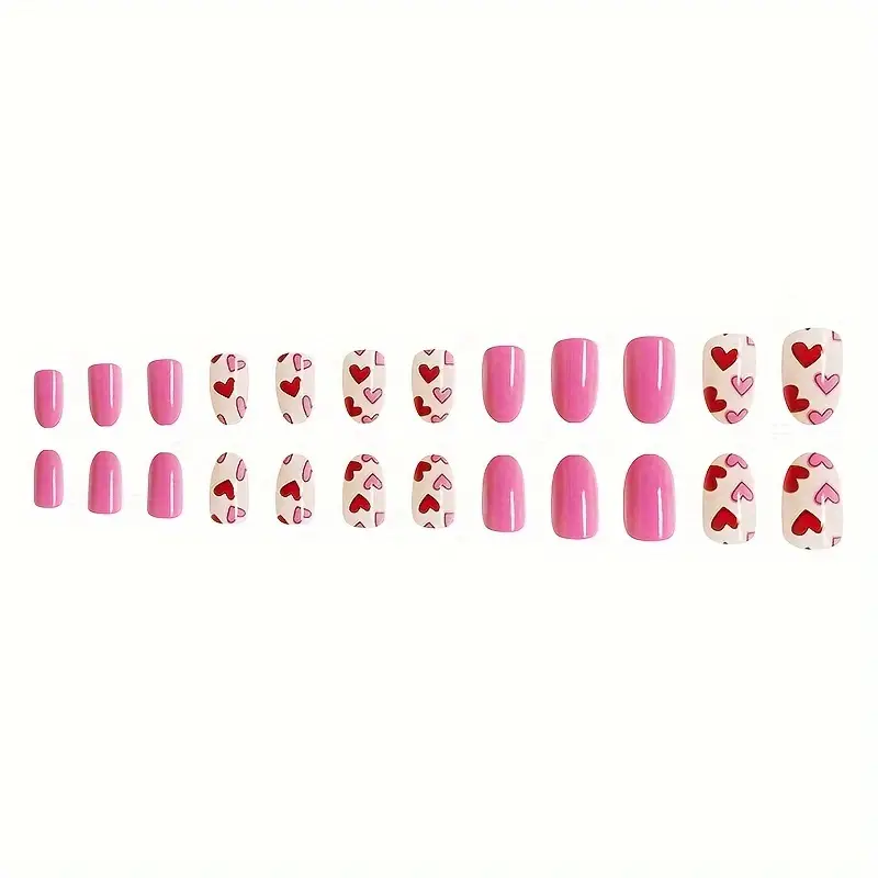 Hearts Galore Nails