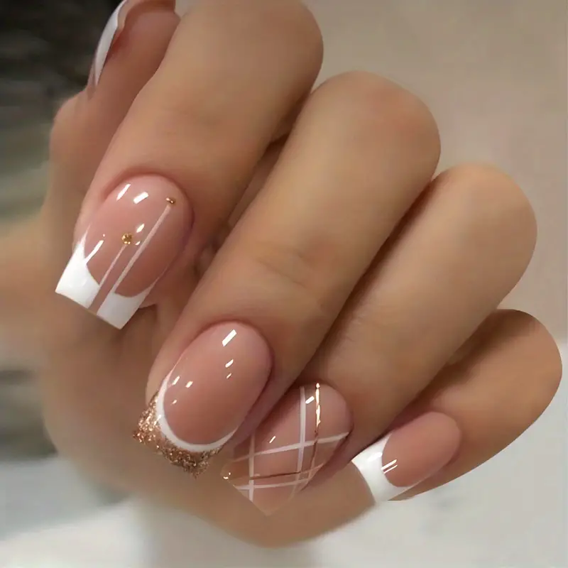 Criss Cross French Tip