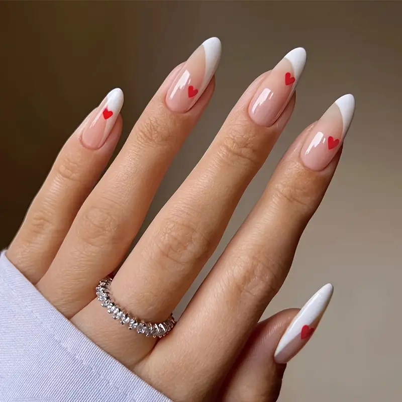 Curved Heart Nails