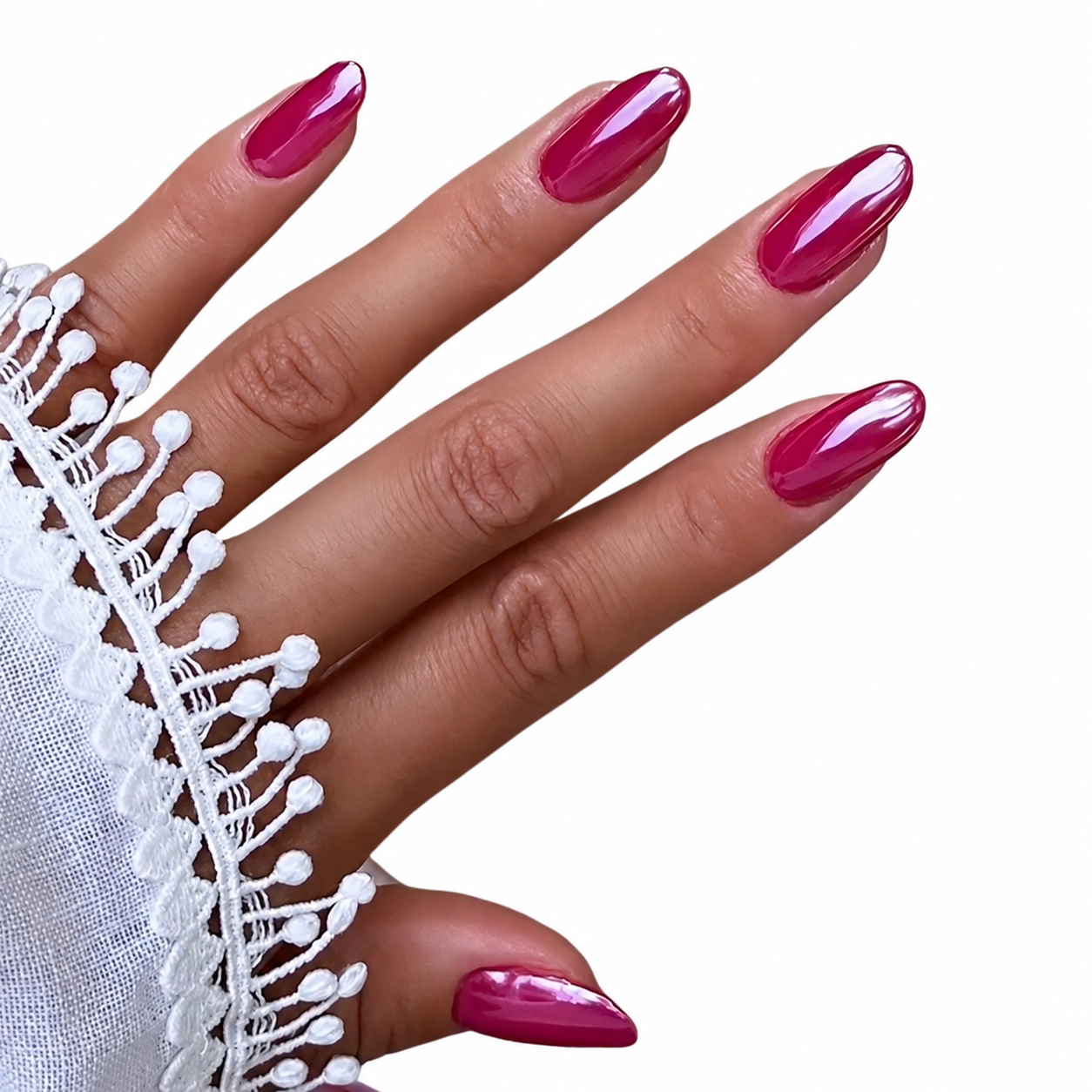 Gloss & Go Long Oval Press-On Nails | Glossy Solid Color