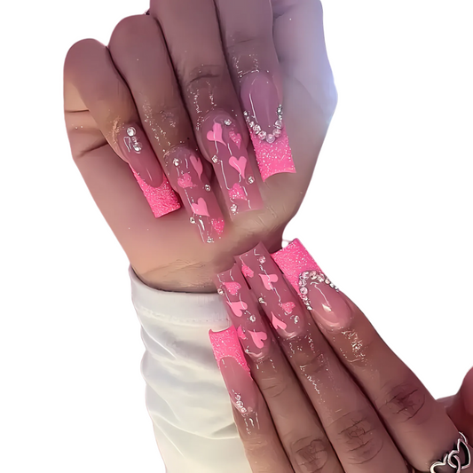 Diamond Hearted Nails