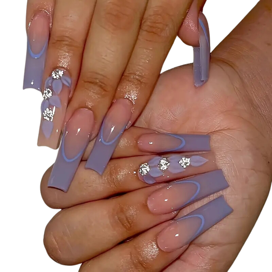 Lavender Bloom Nails