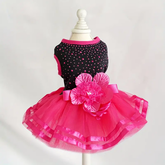 Hot Pink Polka Dot Dress
