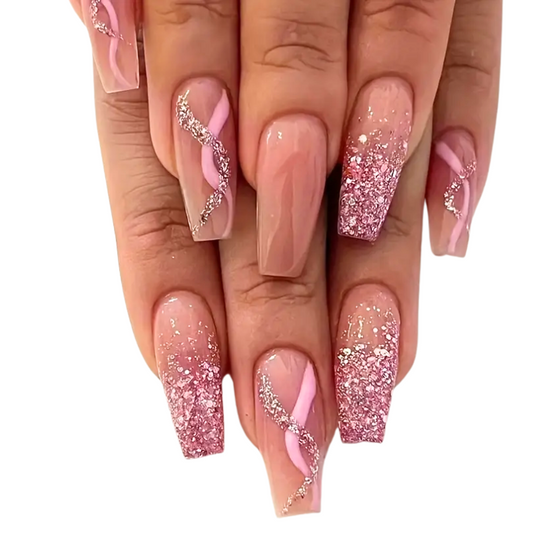 Pink Mirage Nails