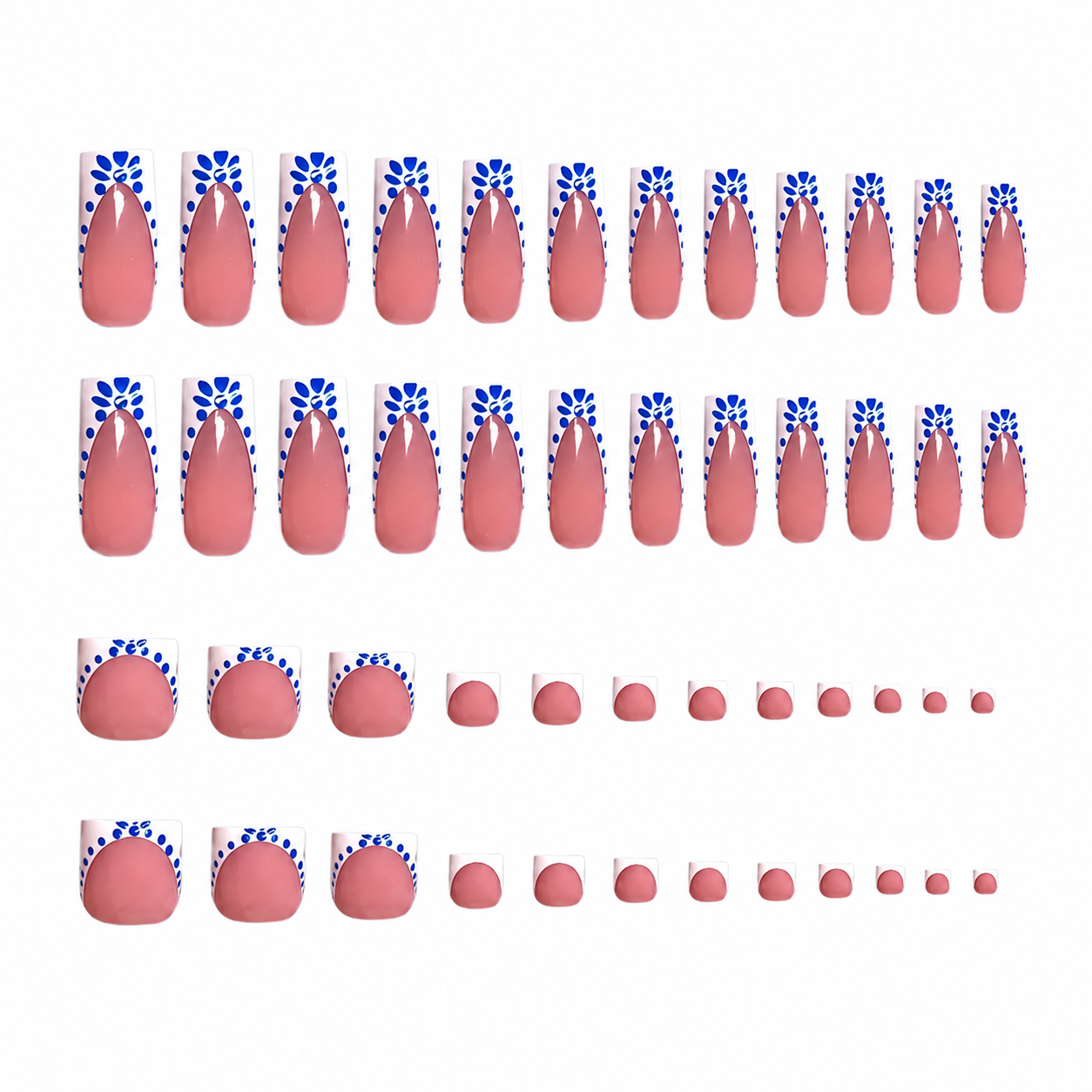 Blue Belle Matching Nail & Toe Set