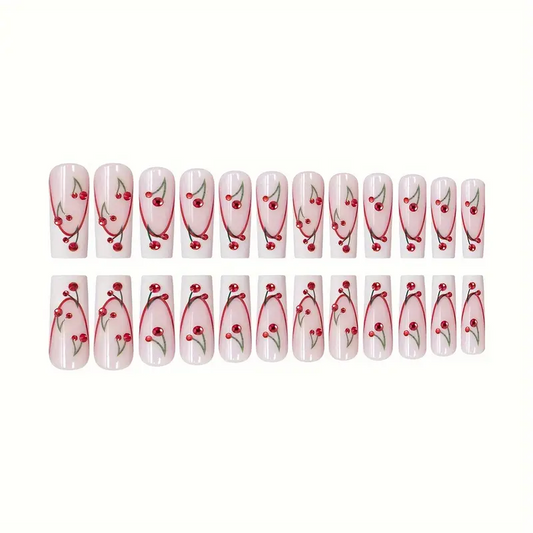 Cherry Crush Matching Nail & Toe Set