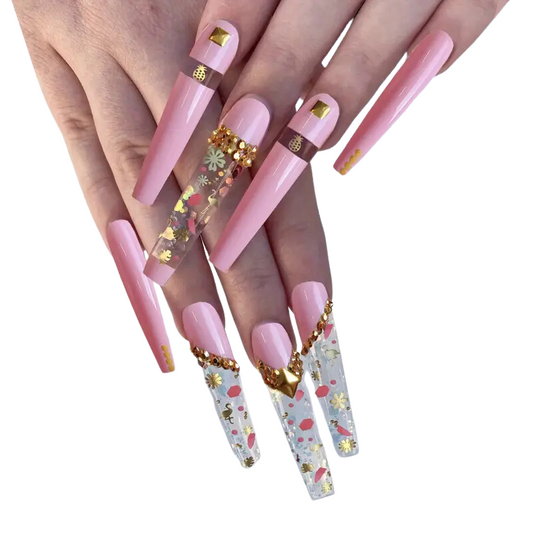Tropical Blush Nails
