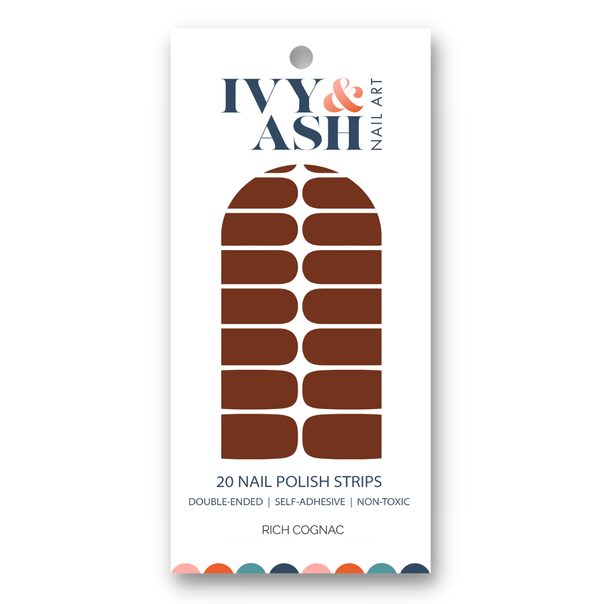 Rich Cognac | Dark Tan Winter Neutral Solid Color Nail Wrap