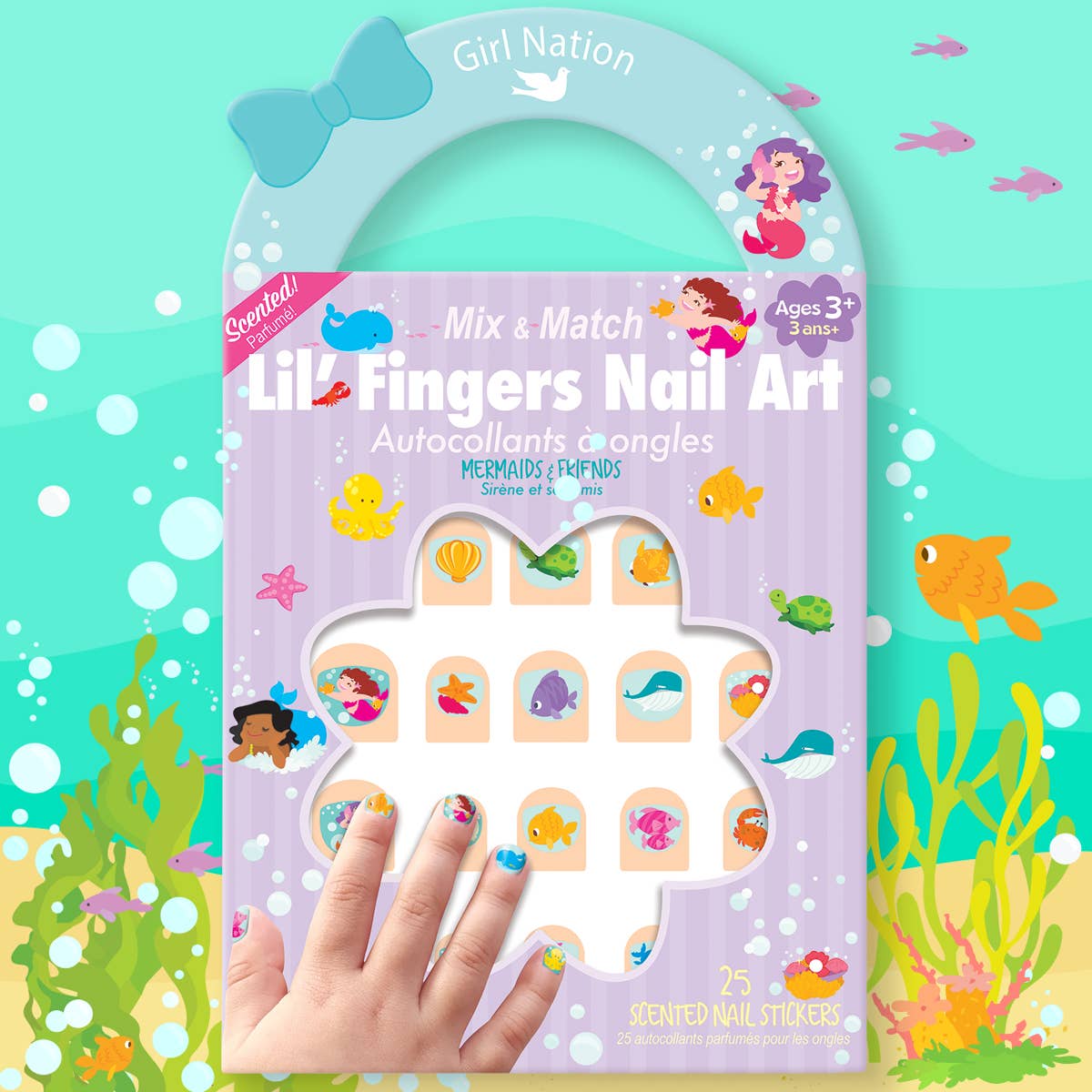 Lil' Fingers Nail Art- Mermaids & Friends