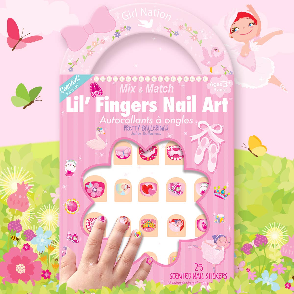 Lil' Fingers Nail Art | Pretty Ballerinas